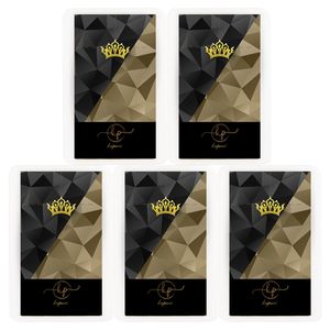 طلا گرمی 18 عیار کاپانی مدل تاج کد kc005 p5 بسته 5 عددی