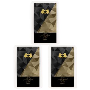 طلا گرمی 18 عیار کاپانی مدل دست کد kc015 p3 بسته 3 عددی