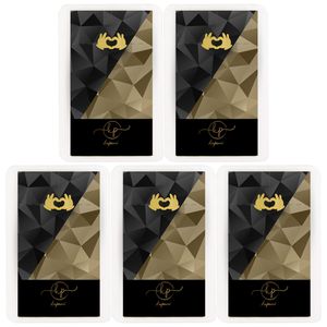 طلا گرمی 18 عیار کاپانی مدل دست کد kc015 p5 بسته 5 عددی