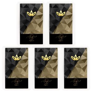طلا گرمی 18 عیار کاپانی مدل گل کد kc008 p5 بسته 5 عددی