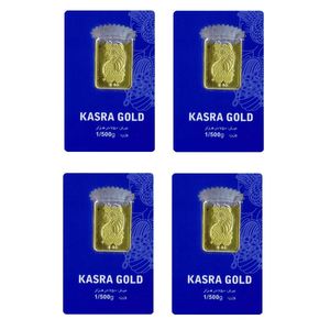 طلا گرمی 18 عیار گالری طلای نجفپور مدل k 4.8  بسته چهار عددی