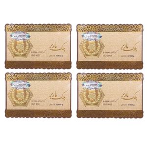 طلا گرمی 18 عیار گالری طلای نجفپور مدل m 1.600 بسته 4 عددی