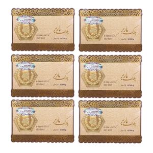 طلا گرمی 18 عیار گالری طلای نجفپور مدل m 1.800  بسته شش عددی