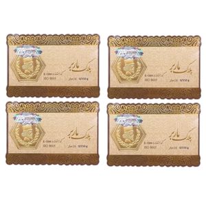 طلا گرمی 18 عیار گالری طلای نجفپور مدل m 600 بسته چهار عددی
