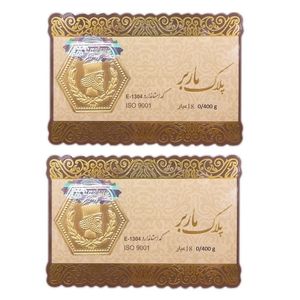طلا گرمی 18 عیار گالری طلای نجفپور مدل m 800 بسته دو عددی