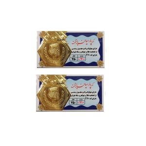طلا گرمی 18 عیار گالری طلای نجفپور مدل p1.400  بسته دو عددی