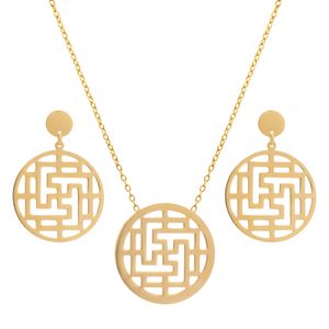 نیم ست طلا 18 عیار زنانه دُرج مدل ds20