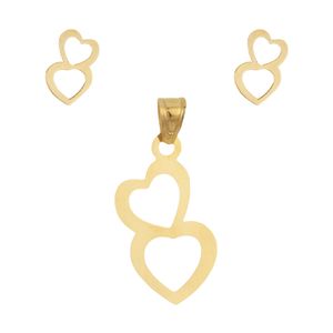 نیم ست طلا 18 عیار زنانه مایا ماهک مدل ms0468