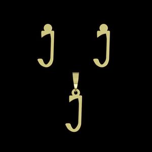 نیم ست طلا 18 عیار زنانه مدوپد مدل حرف j کد na16770