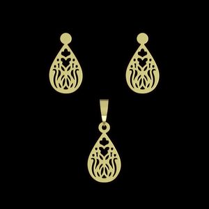نیم ست طلا 18 عیار زنانه مدوپد مدل هندسی کد na11767