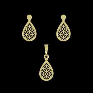 نیم ست طلا 18 عیار زنانه مدوپد مدل هندسی کد na13210
