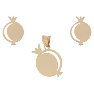 نیم ست طلا 18 عیار مایا ماهک مدل ms0386