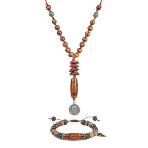 نیم ست نقره مردانه ریسه گالری مدل تبتی 1410 5248