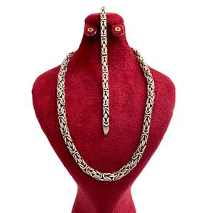 نیم ست نقره مردانه مدل mg002