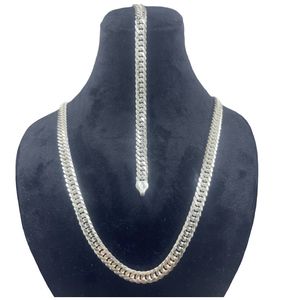 نیم ست نقره مردانه گالری ظهیرالدینی مدل st 15 ایتالیایی