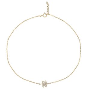 پابند طلا 18 عیار رزا مدل ak39