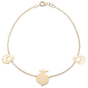 پابند طلا 18 عیار زنانه ماهک مدل ma0064