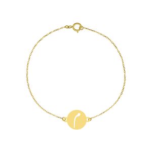 پابند طلا 18 عیار زنانه مدل م کد gan036