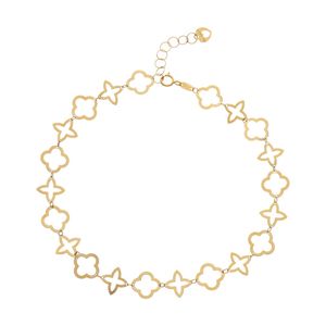 پابند طلا زنانه 18 عيار الن نار مدل eln0162