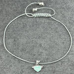 پابند نقره زنانه گیرا مدل قلب g580