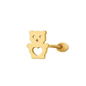 پیرسینگ طلا 18 عیار زنانه هور گالری مدل خرس مهربون rpi800