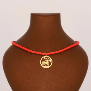 گردنبند طلا 18 عیار زنانه آمانژ مدل ماه تولد آذر d10826
