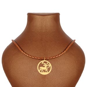 گردنبند طلا 18 عیار زنانه آمانژ مدل ماه تولد آذر d10827