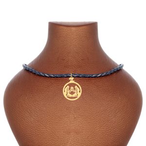 گردنبند طلا 18 عیار زنانه آمانژ مدل ماه خرداد d10861
