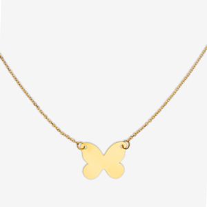 گردنبند طلا 18 عیار زنانه با زنجیر حلقه‌ای (فلامینگو) مایا ماهک مدل mm2178