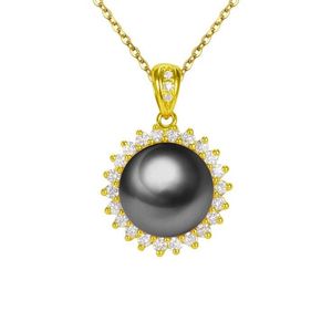 گردنبند طلا 18 عیار زنانه قیراط  طرح مروارید کد gh4838