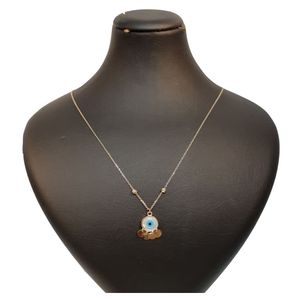 گردنبند طلا 18 عیار زنانه مدل چشم و نظر گالری یارطلا کد glch02 s