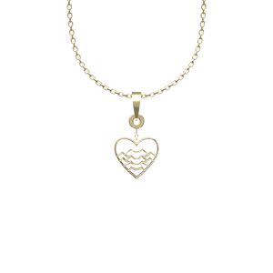 گردنبند طلا 18 عیار زنانه مدوپد مدل  قلب کد dd1161