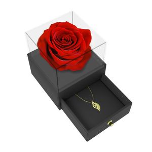 گردنبند طلا 18 عیار زنانه مدوپد مدل چشم کد gba10104 به همراه باکس گل رز جاویدان