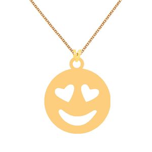 گردنبند طلا 18 عیار زنانه کرابو مدل آدمک چشم قلبی kr72840