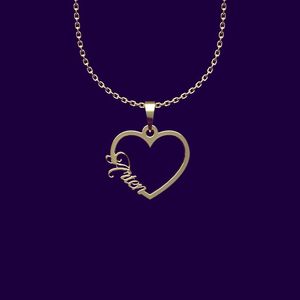 گردنبند طلا 18 عیار زنانه گالری طلا توسطی مدل اسم arten کد 625828