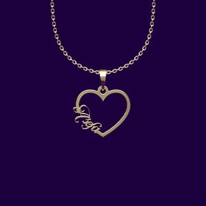 گردنبند طلا 18 عیار زنانه گالری طلا توسطی مدل اسم asefa کد 574691