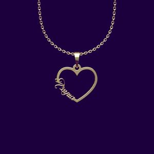 گردنبند طلا 18 عیار زنانه گالری طلا توسطی مدل اسم assyria کد d5095f