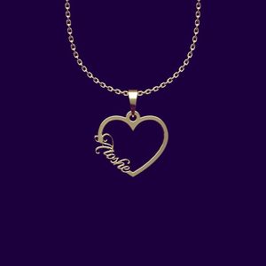 گردنبند طلا 18 عیار زنانه گالری طلا توسطی مدل اسم atoshe کد 245853