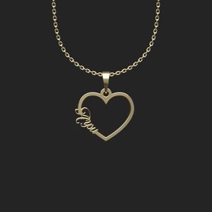گردنبند طلا 18 عیار زنانه گالری طلا توسطی مدل اسم آیسو کد 4b02e3