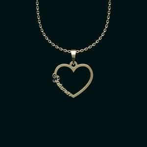 گردنبند طلا 18 عیار زنانه گالری طلا توسطی مدل اسم اسپیتامن کد 856723
