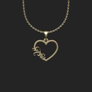گردنبند طلا 18 عیار زنانه گالری طلا توسطی مدل اسم اشا کد 3b42ae