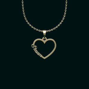 گردنبند طلا 18 عیار زنانه گالری طلا توسطی مدل اسم اعتصام کد 58f8f9