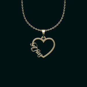 گردنبند طلا 18 عیار زنانه گالری طلا توسطی مدل اسم افراز کد 97a0ec