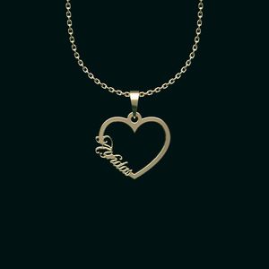 گردنبند طلا 18 عیار زنانه گالری طلا توسطی مدل اسم اقدس کد 693e9f