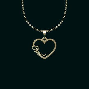 گردنبند طلا 18 عیار زنانه گالری طلا توسطی مدل اسم امید کد 37c6f3