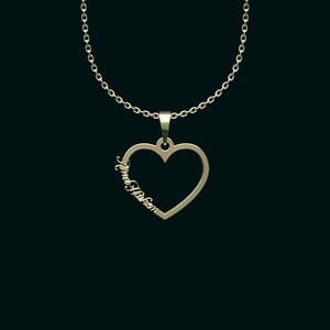 گردنبند طلا 18 عیار زنانه گالری طلا توسطی مدل اسم امیرهاشم کد a5636c