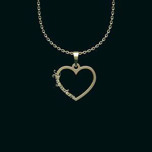گردنبند طلا 18 عیار زنانه گالری طلا توسطی مدل اسم امیرپدرام کد 00e290