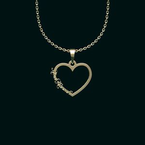 گردنبند طلا 18 عیار زنانه گالری طلا توسطی مدل اسم امیرکیانوش کد 88e495