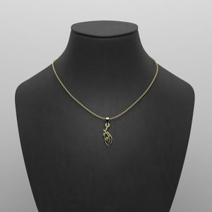گردنبند طلا 18 عیار زنانه گالری طلا توسطی مدل اسم ایران کد 00d321