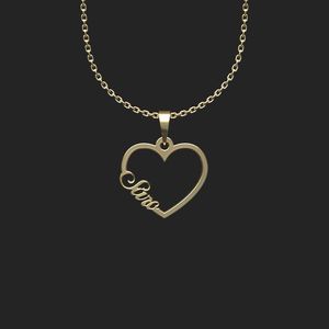 گردنبند طلا 18 عیار زنانه گالری طلا توسطی مدل اسم سارو کد 654827